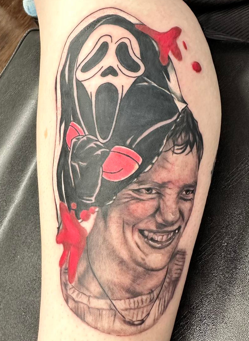 scream-portrait-grayscale-tattoo